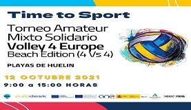 Torneo  Solidario Mixto Amateur de Vóley Playa, en beneficio de ASOCIACION DE VECINOS EL TORCAL en su versión 4 Vs 4 llamado VOLLEY 4 EUROPE