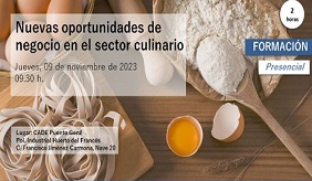 Sesiones formativas para emprendedores sobre fiscalidad
            para autónomos y oportunidades de negocio en el sector
            culinario