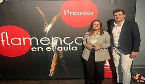 El director del IAJ y la asesora
                            provincial de Jaén asisten a la Gala
                            ‘Flamenco en el Aula’