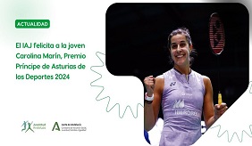 El IAJ felicita a la joven Carolina Martín, Premio Príncipe de Asturias de los Deportes 2024